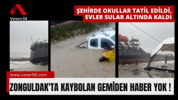 Zonguldak’ta fırtınada kaybolan gemiden haber yok!