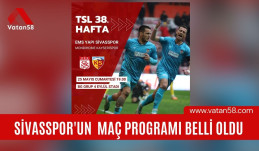 Sivasspor’un Maç Programı Belli oldu