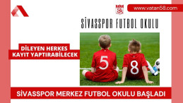 Sivasspor Merkez Futbol Okulu Başladı